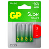 фото Батарейка GP Super G-Tech AAA (LR03) 24A алкалиновая, BC4 (промо 3+1)