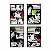 фото Блокнот А6 40л скоба "Manga anime" клетка, ассорти
