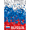 фото Конверт на кнопке А6 0,15мм Russia" непрозрачный с рисунком