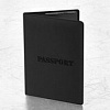 фото Обложка для паспорта, мягкий полиуретан, "PASSPORT", черная
